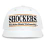 G230N The Game Wichita State Shockers White Retro Bar Throwback Cap G230n