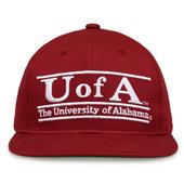 G235 The Game Alabama Crimson Tide Team Color Retro Bar Throwback Cap