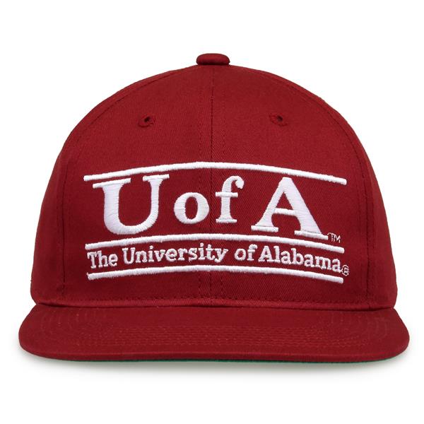 G235 The Game Alabama Crimson Tide Team Color Retro Bar Throwback Cap