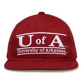 G235 The Game Arkansas Razorbacks Team Color Retro Bar Throwback Cap