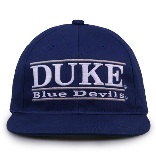 G235 The Game Duke Blue Devils Team Color Retro Bar Throwback Cap