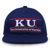 G235 The Game Kansas Jayhawks Team Color Retro Bar Throwback Cap