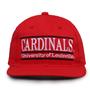 G235 The Game Louisville Cardinals Team Color Retro Bar Throwback Cap