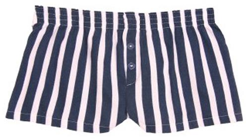 Womens Striped Flannel Bitty Boxer Shorts