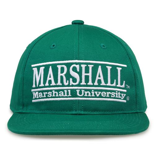 G235 The Game Marshall Thundering Herd Team Color Retro Bar Throwback Cap