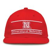 G235 The Game Nebraska Cornhuskers Team Color Retro Bar Throwback Cap