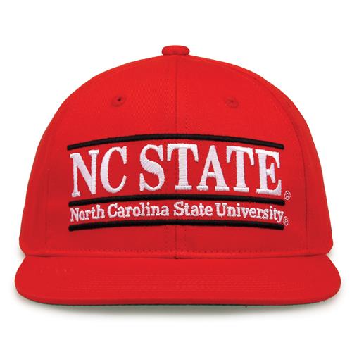 G235 The Game North Carolina State Wolfpack Team Color Retro Bar Throwback Cap