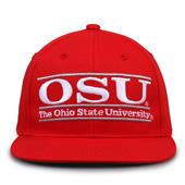 G235 The Game Ohio State Buckeyes Team Color Retro Bar Throwback Cap