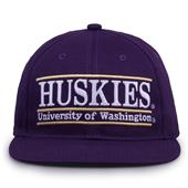 G235 The Game Washington Huskies Team Color Retro Bar Throwback Cap