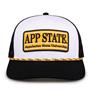 G452R The Game Appalachian State Mountaineers Rope Trucker With Bar Patch Cap G452r