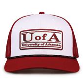 G452R The Game Arkansas Razorbacks Rope Trucker With Bar Patch Cap G452r