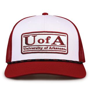 G452R The Game Arkansas Razorbacks Rope Trucker With Bar Patch Cap G452r
