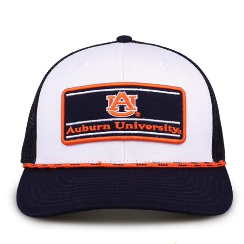 G452R The Game Auburn Tigers Rope Trucker With Bar Patch Cap G452r