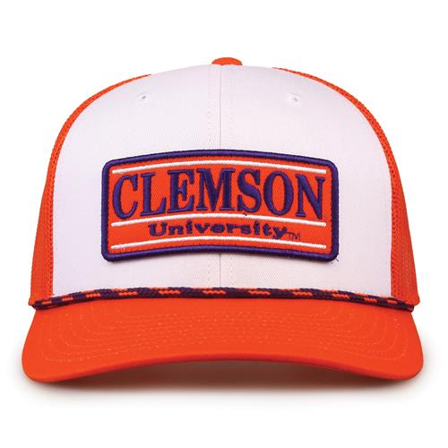 G452R The Game Clemson Tigers Rope Trucker With Bar Patch Cap G452r