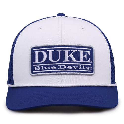 G452R The Game Duke Blue Devils Rope Trucker With Bar Patch Cap G452r