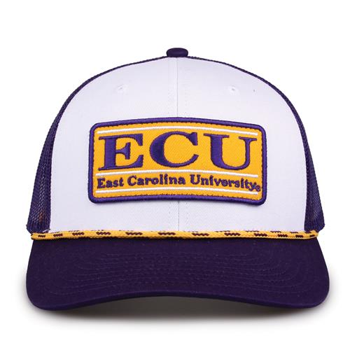 G452R The Game East Carolina Pirates Rope Trucker With Bar Patch Cap G452r