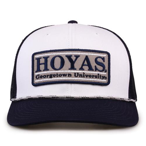 G452R The Game Georgetown Hoyas Rope Trucker With Bar Patch Cap G452r