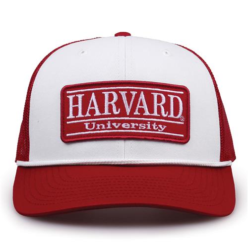 G452R The Game Harvard Crimson Rope Trucker With Bar Patch Cap G452r
