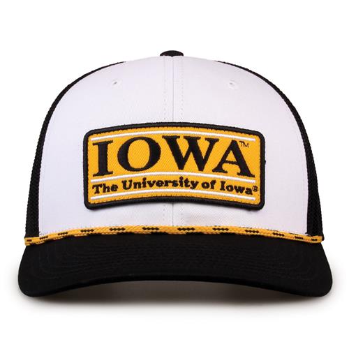 G452R The Game Iowa Hawkeyes Rope Trucker With Bar Patch Cap G452r
