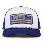 G452R The Game Memphis Tigers Rope Trucker With Bar Patch Cap G452r