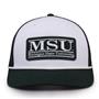 G452R The Game Michigan State Spartans Rope Trucker With Bar Patch Cap G452r