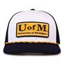 G452R The Game Michigan Wolverines Rope Trucker With Bar Patch Cap G452r
