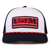 G452R The Game Mississippi Rebels Rope Trucker With Bar Patch Cap G452r