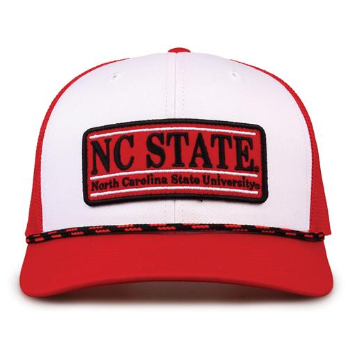 G452R The Game North Carolina State Wolfpack Rope Trucker With Bar Patch Cap G452r