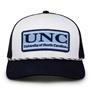 G452R The Game North Carolina Tar Heels Rope Trucker With Bar Patch Cap G452r