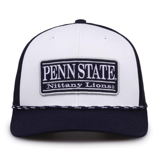 G452R The Game Penn State Nittany Lions Rope Trucker With Bar Patch Cap G452r