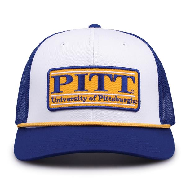 G452R The Game Pittsburgh Panthers Rope Trucker With Bar Patch Cap G452r