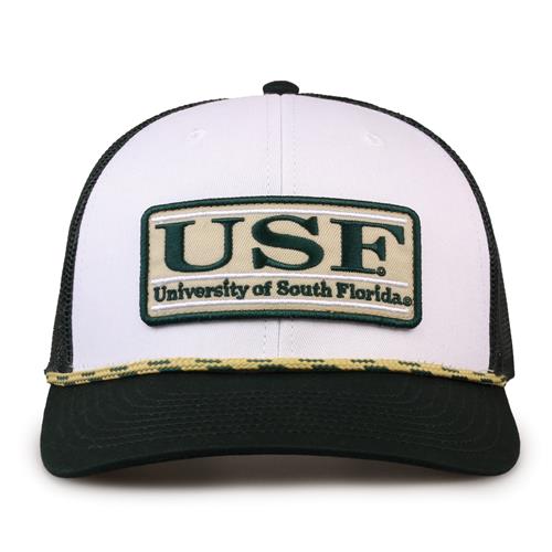 G452R The Game South Florida Bulls Rope Trucker With Bar Patch Cap G452r