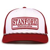 G452R The Game Stanford Cardinal Rope Trucker With Bar Patch Cap G452r