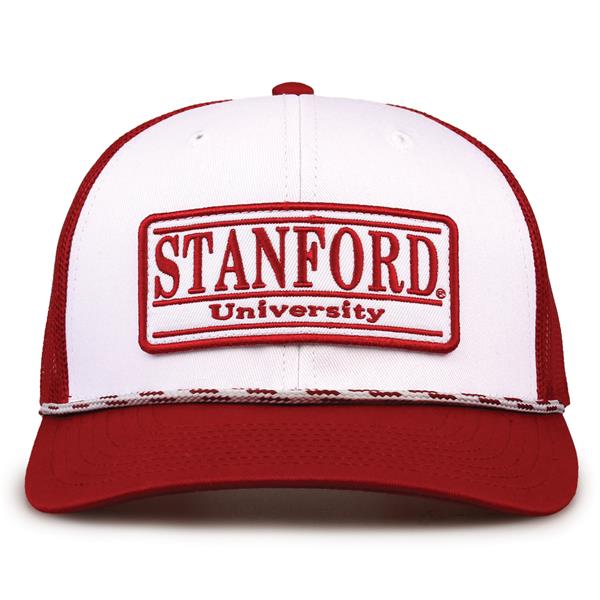 G452R The Game Stanford Cardinal Rope Trucker With Bar Patch Cap G452r