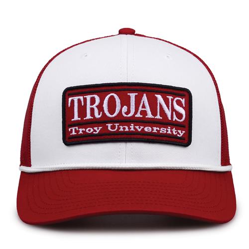 G452R The Game Troy Trojans Rope Trucker With Bar Patch Cap G452r