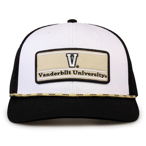 G452R The Game Vanderbilt Commodores Rope Trucker With Bar Patch Cap G452r
