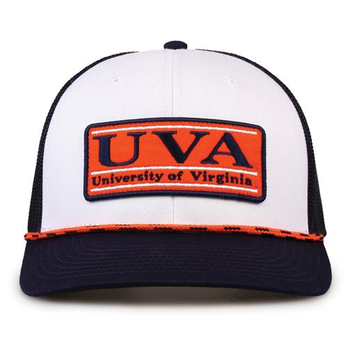 G452R The Game Virginia Cavaliers Rope Trucker With Bar Patch Cap G452r