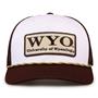 G452R The Game Wyoming Cowboys Rope Trucker With Bar Patch Cap G452r