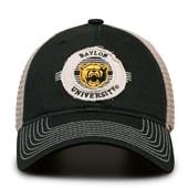 G880 The Game Baylor Bears Soft Mesh Trucker With Frayed Patch Cap