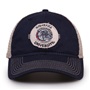 G880 The Game Gonzaga Bulldogs Soft Mesh Trucker With Frayed Patch Cap