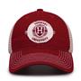 G880 The Game Harvard Crimson Soft Mesh Trucker With Frayed Patch Cap