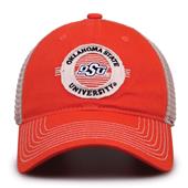 G880 The Game Oklahoma State Cowboys Soft Mesh Trucker With Frayed Patch Cap