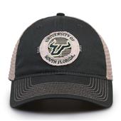 G880 The Game South Florida Bulls Soft Mesh Trucker With Frayed Patch Cap