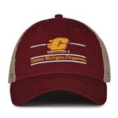 G180 The Game Central Michigan Chippewas Relaxed Trucker Mesh Split Bar Cap