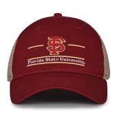 G180 The Game Florida State Seminoles Relaxed Trucker Mesh Split Bar Cap