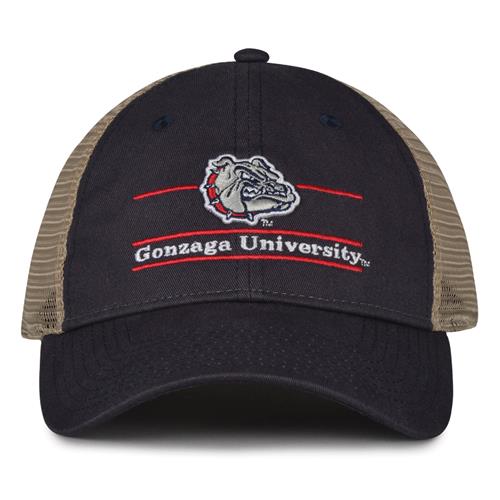 G180 The Game Gonzaga Bulldogs Relaxed Trucker Mesh Split Bar Cap