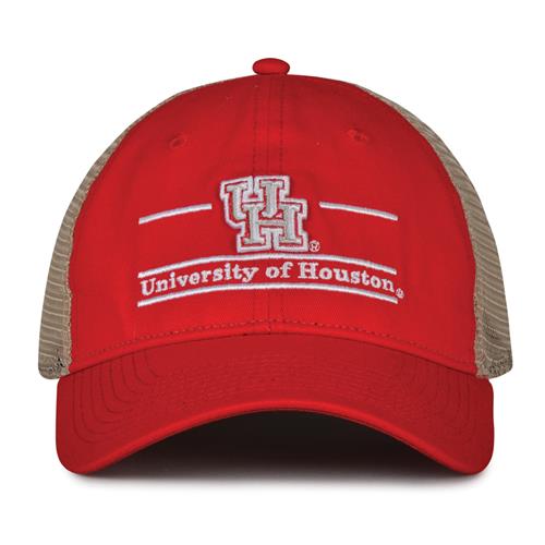 G180 The Game Houston Cougars Relaxed Trucker Mesh Split Bar Cap