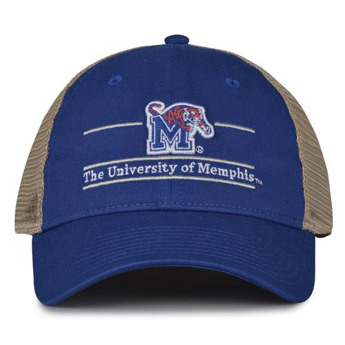 G180 The Game Memphis Tigers Relaxed Trucker Mesh Split Bar Cap