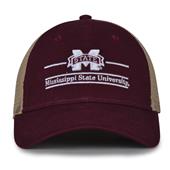 G180 The Game Mississippi State Bulldogs Relaxed Trucker Mesh Split Bar Cap