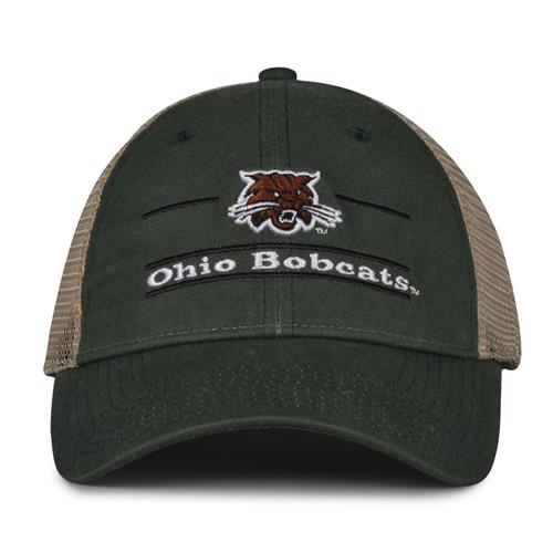 G180 The Game Ohio Bobcats Relaxed Trucker Mesh Split Bar Cap